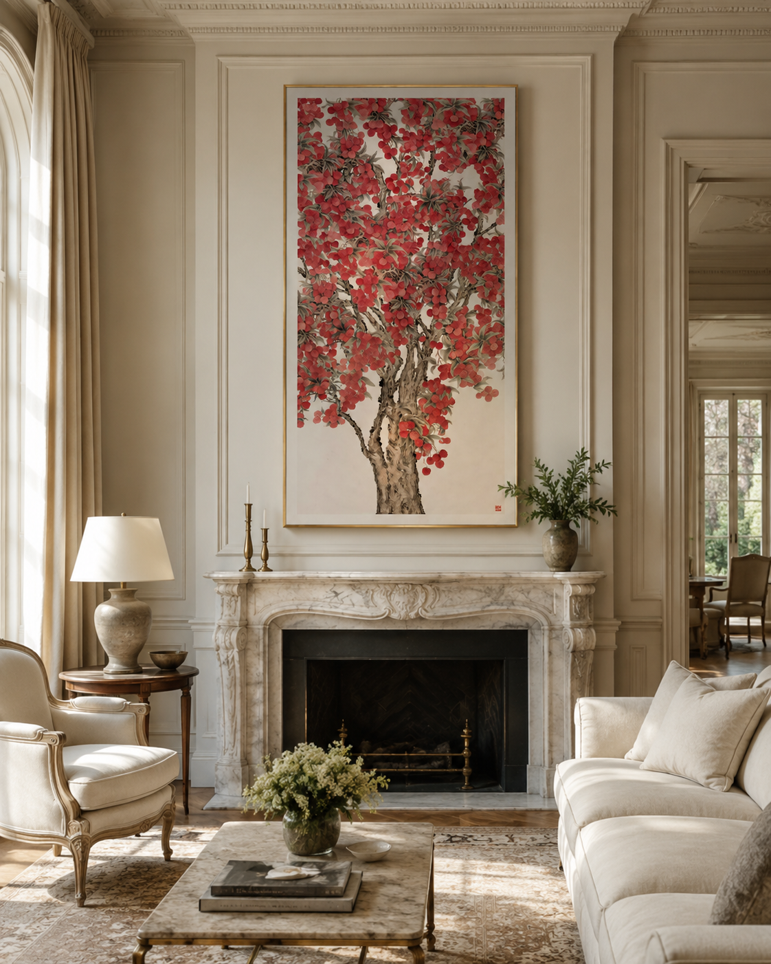 Vermelle Hand-Painted Wall Art