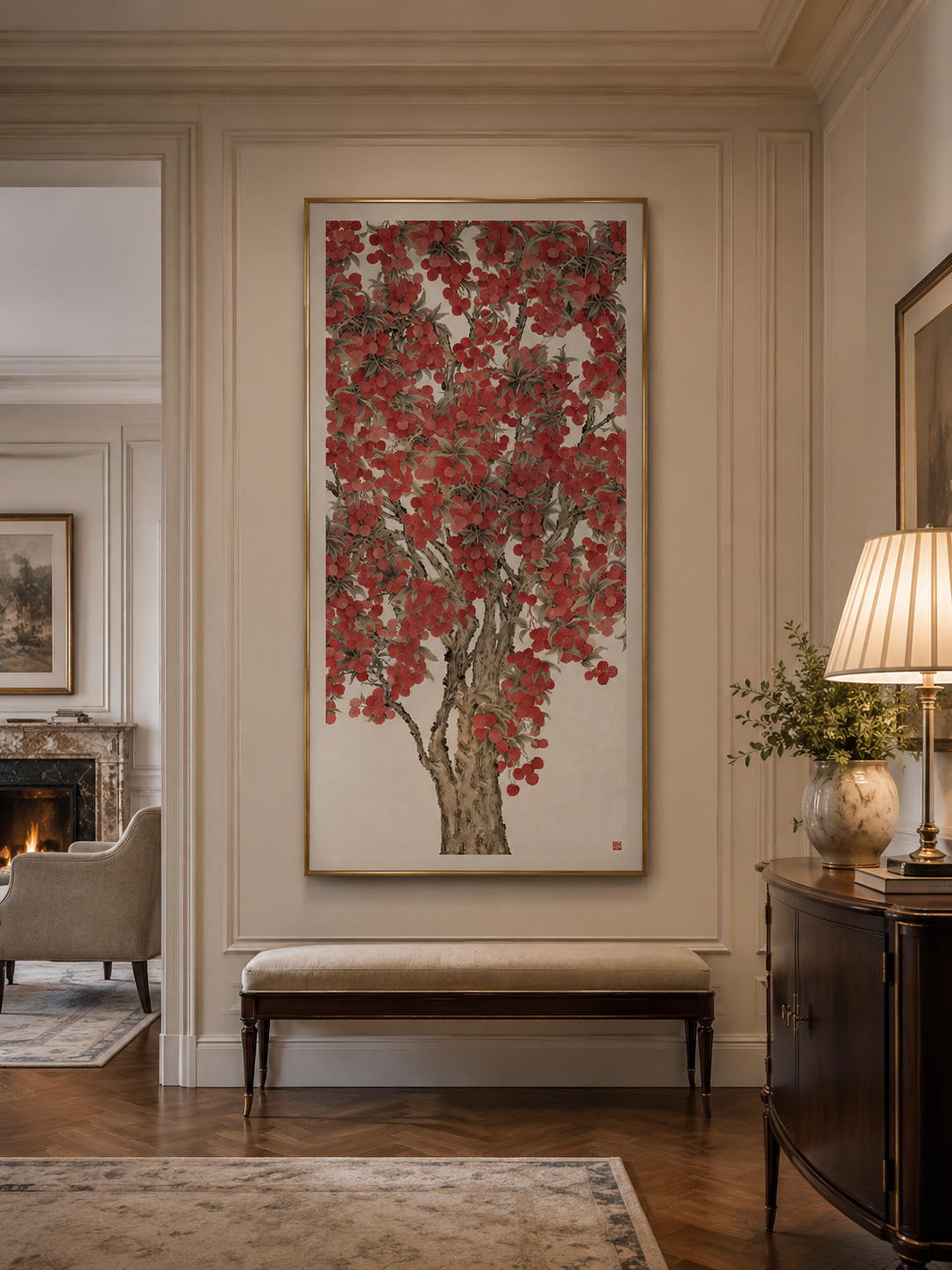 Vermelle Hand-Painted Wall Art